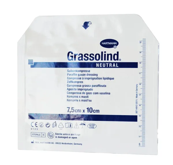 Tvarstis žaizdoms gydyti GRASSOLIND NEUTRAL 7,5x10cm N1